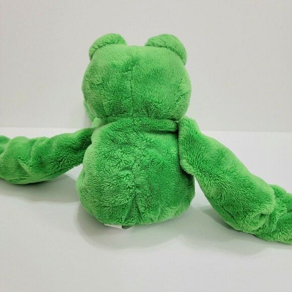 2003 Princess Soft Toys GREEN PLUSH FROG  W Pellet - Picture 5 of 7